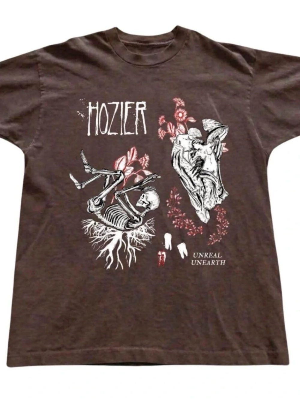 Hozier Unreal Unearth Graphic Tee - Brown